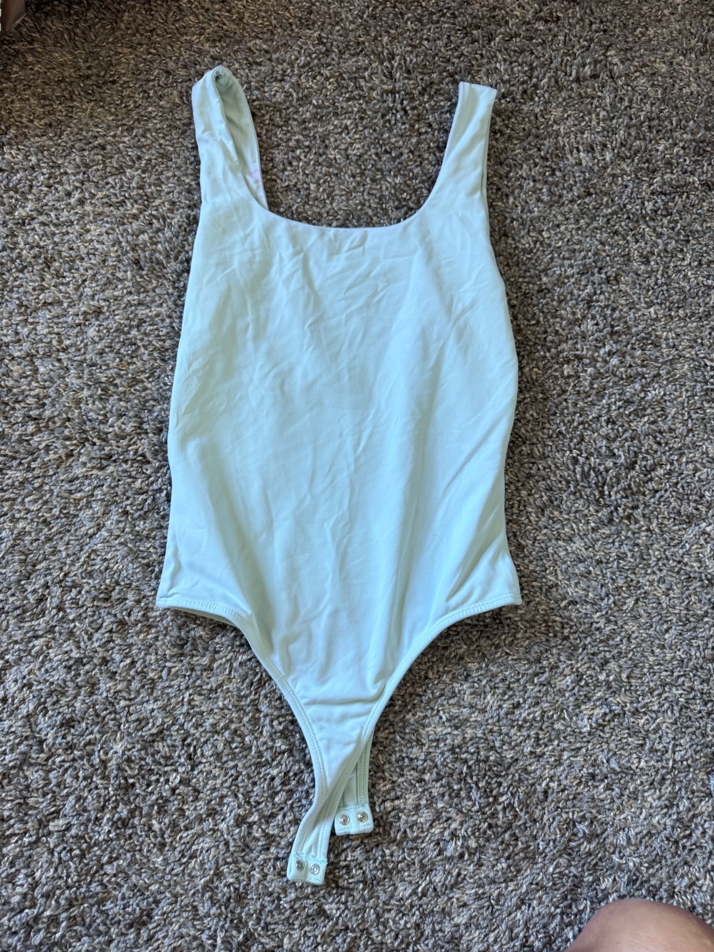Francesca's buttery soft Mint Green Scoop Neck Bodysuit